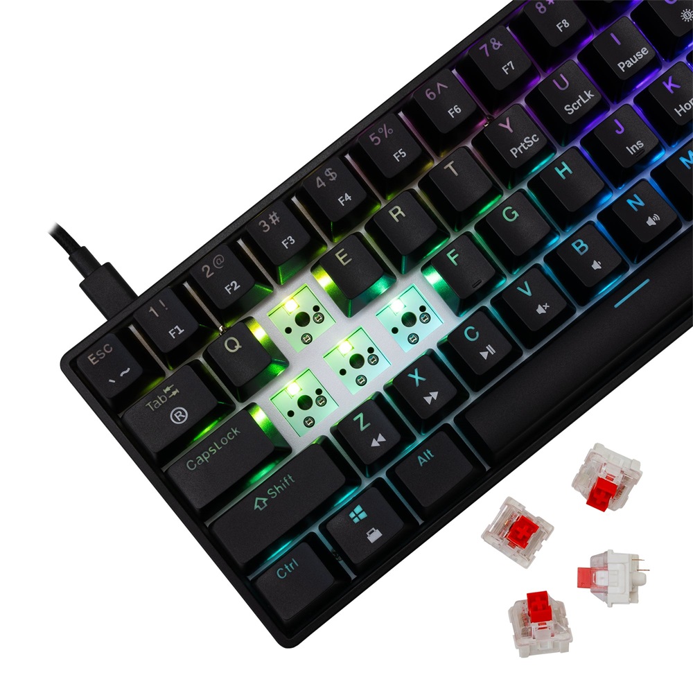 White Shark SHINOBI 2 GK-004111B/R-US US fekete mechanikus (red switch) gamer billentyűzet