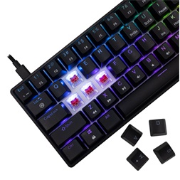 White Shark SHINOBI 2 GK-004113B/R-HU HUN fekete mechanikus (red switch) gamer billentyűzet