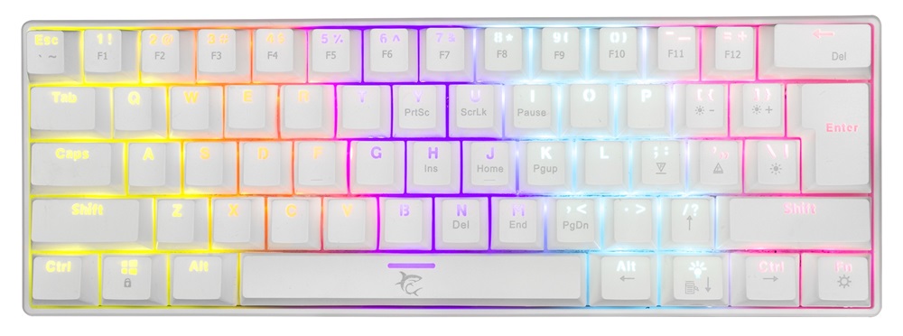 White Shark SHINOBI GK-2022W/R-HU fehér mechanikus(red switch)gamer billentyűzet