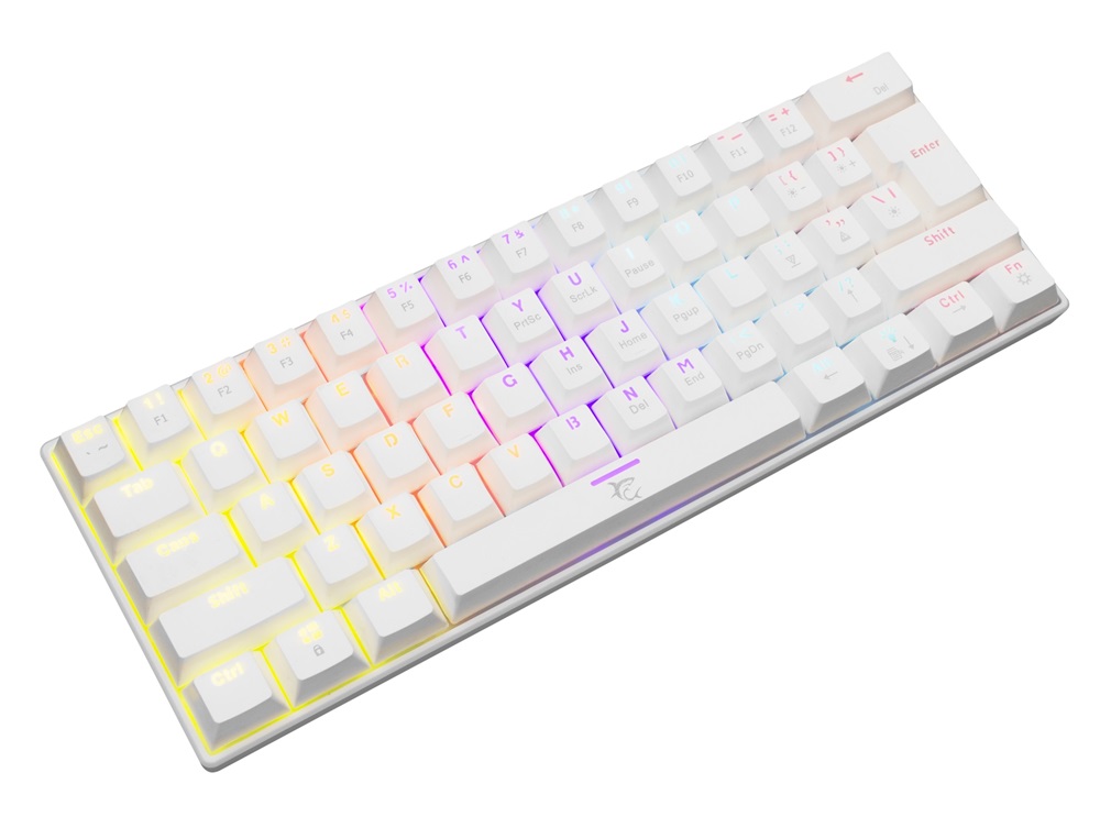 White Shark SHINOBI GK-2022W/R-HU fehér mechanikus(red switch)gamer billentyűzet