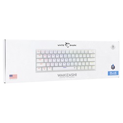 White Shark WAKIZASHI 2 GK-002221V2-W/BL-US US fehér mechanikus (blue switch) gamer billentyűzet