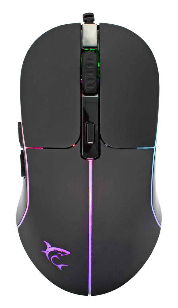 White Shark WARLOCK GM-5010 7D 6400 dpi RGB fekete gamer egér
