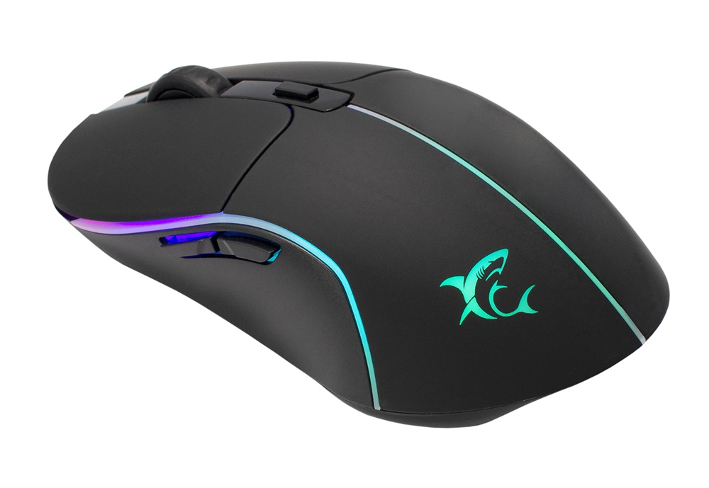 White Shark WARLOCK GM-5010 7D 6400 dpi RGB fekete gamer egér