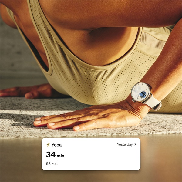 Withings HWA10-model 2 ScanWatch 2 38mm fehér okosóra (Újracsomagolt)