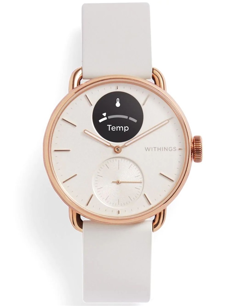 Withings HWA10-model 3 ScanWatch 2 38mm arany okosóra