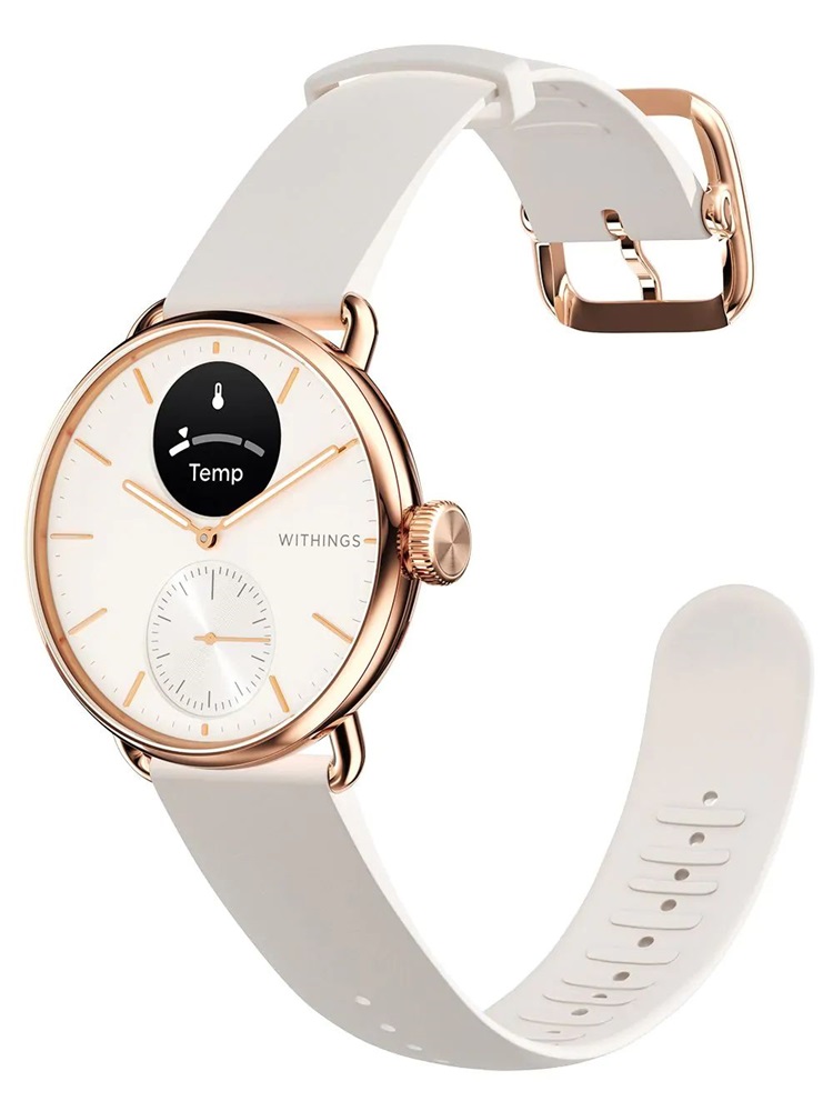 Withings HWA10-model 3 ScanWatch 2 38mm arany okosóra