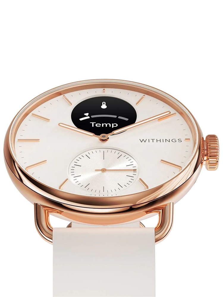 Withings HWA10-model 3 ScanWatch 2 38mm arany okosóra