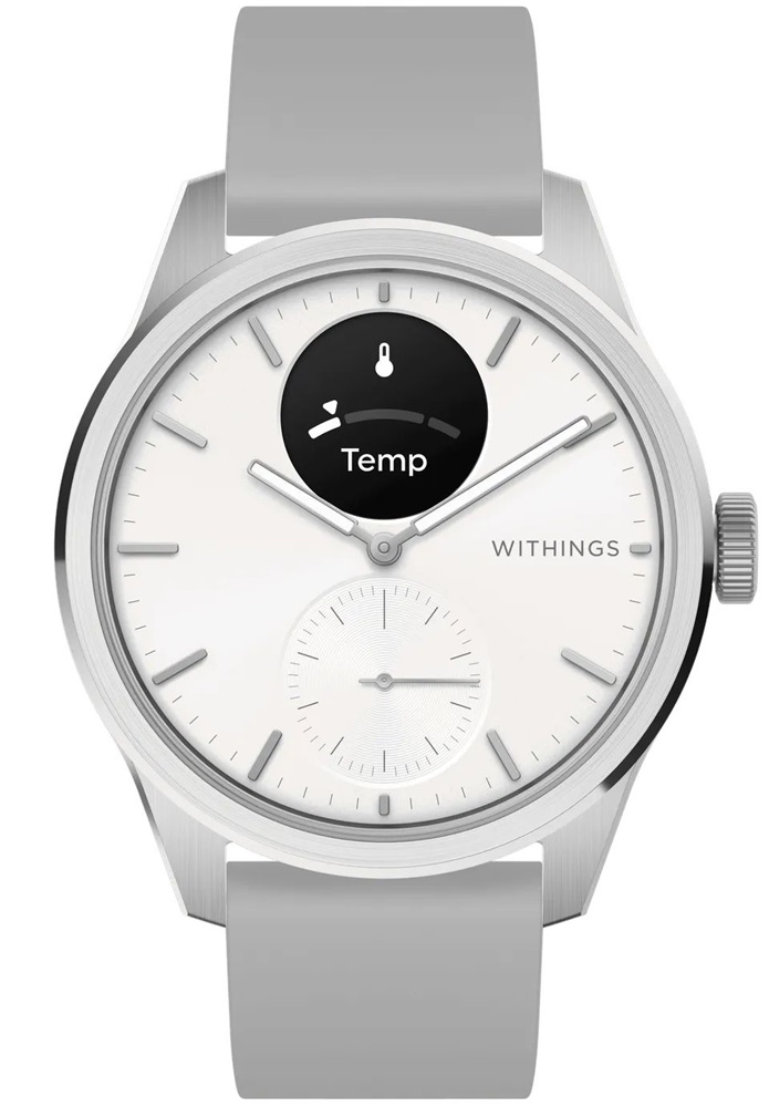 Withings HWA10-model 5 ScanWatch 2 42mm fehér okosóra