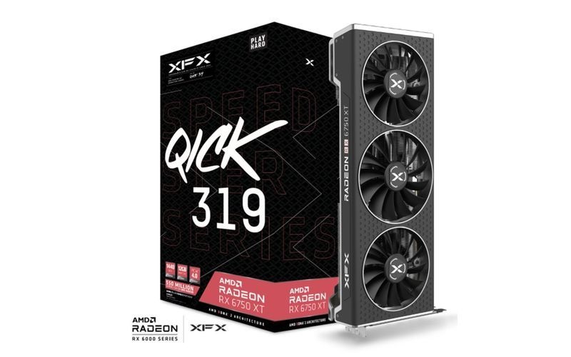 XFX Speedster QICK 319 6750 XT Core Gaming AMD 12GB GDDR6 192bit PCIe videókártya
