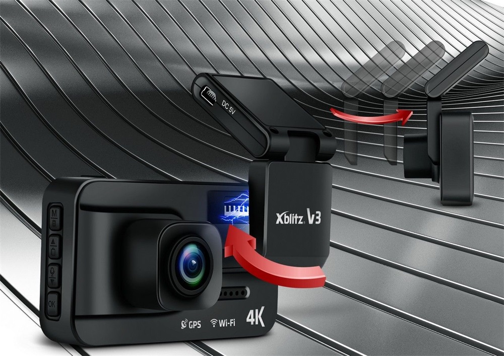 Xblitz V3 Magnetic 4K menetrögzitő kamera