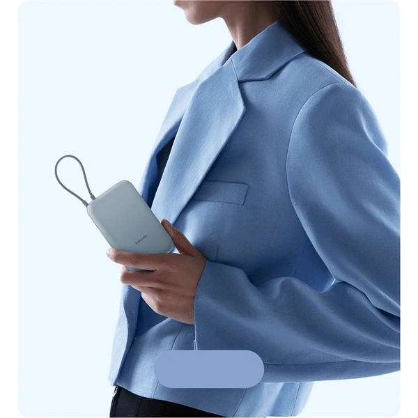 Xiaomi BHR9073GL 10000mAh (integrált kábel) kék power bank