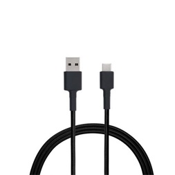 Xiaomi Mi Braided 1m USB A - USB Type-C fekete kábel