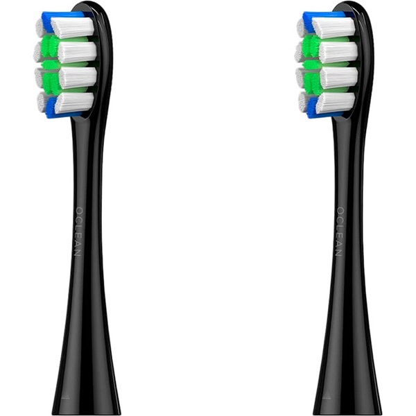 Oclean X / X PRO / Z1 / Flow / AIR / One 2db-os fekete plaque control fogkefe pótfej