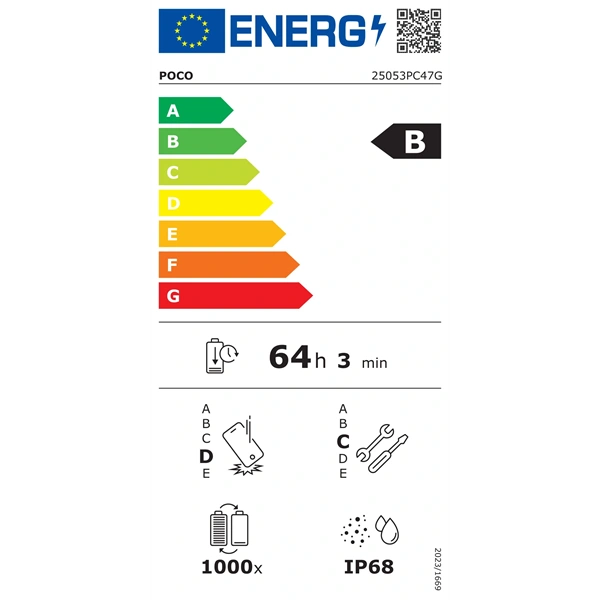 Xiaomi Poco F7 6,67" 5G 12/256GB DualSIM fehér okostelefon