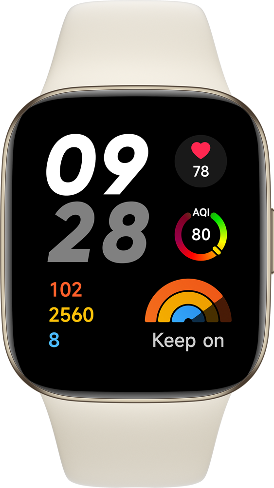 Xiaomi Redmi Watch 3 elefántcsont okosóra