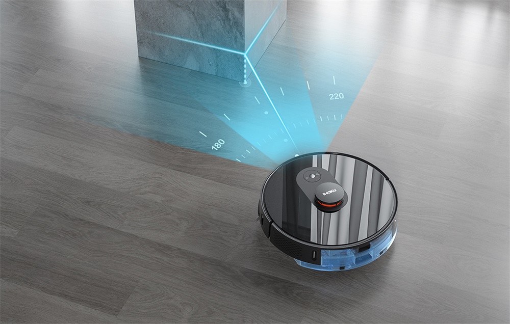 Roidmi Eve Plus fekete száraz-nedves takarítórobot