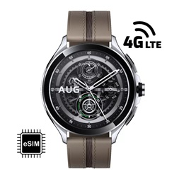 Xiaomi Watch 2 Pro 4G bőr szíjas ezüst okosóra (Újracsomagolt)
