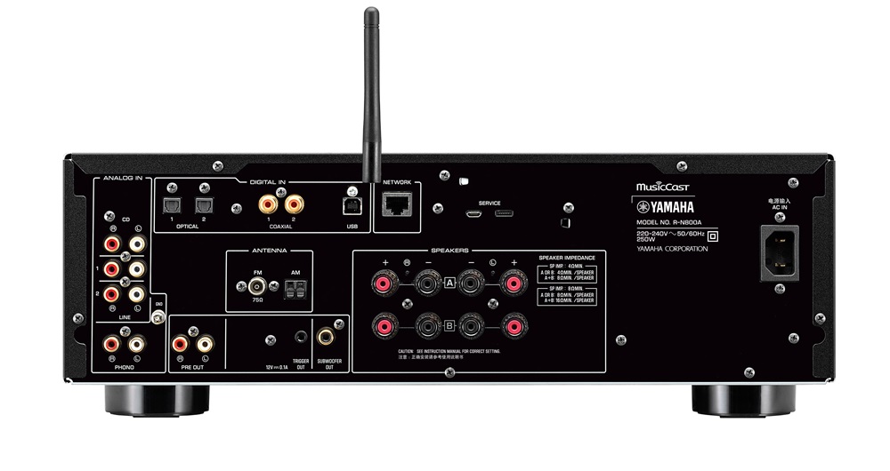 Yamaha R-N800A BLACK fekete hálózati erősítő
