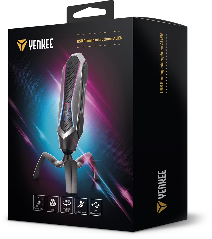Yenkee 45017563 YMC 1060 ALIEN USB PC mikrofon