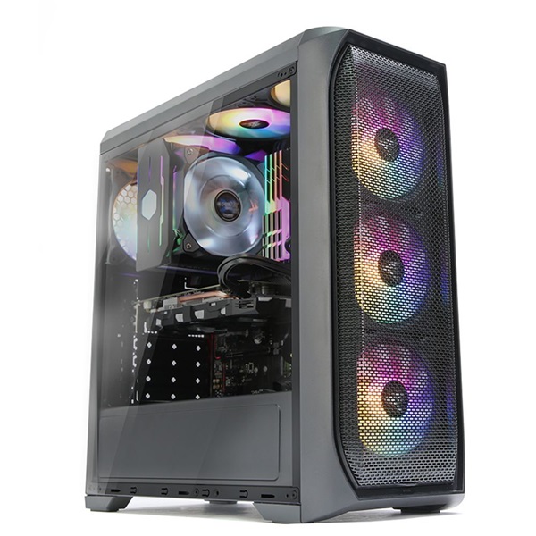 Zalman N5 MF fekete (táp nélküli) ablakos ATX ház (Újracsomagolt)