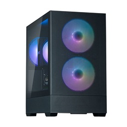 Zalman P30 Air Black fekete (táp nélküli) ablakos mATX ház