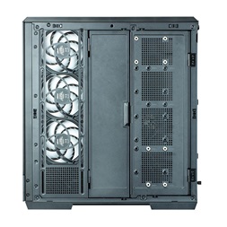 Zalman P50 DS Black fekete (táp nélküli) ablakos ATX ház
