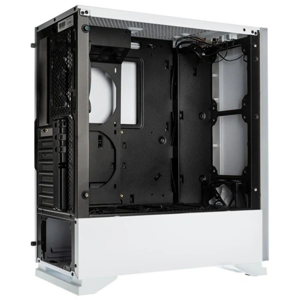 Zalman S5 fehér (táp nélküli) ablakos ATX ház