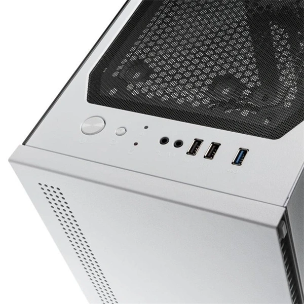 Zalman S5 fehér (táp nélküli) ablakos ATX ház