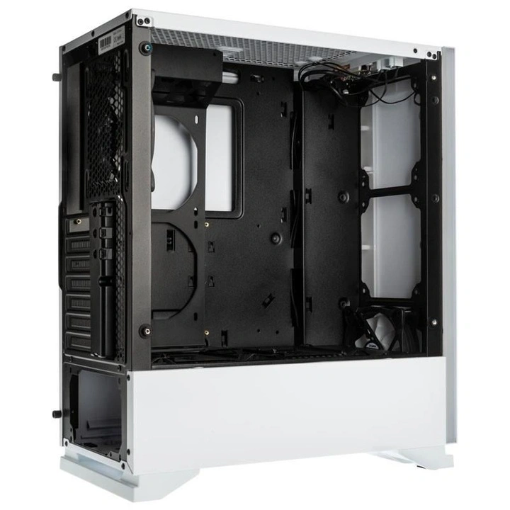 Zalman S5 fehér (táp nélküli) ablakos ATX ház