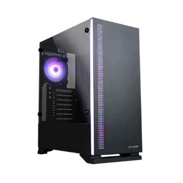 Zalman S5 fekete (táp nélküli) ablakos ATX ház (Újszerű)