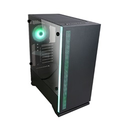 Zalman S5 fekete (táp nélküli) ablakos ATX ház (Újszerű)