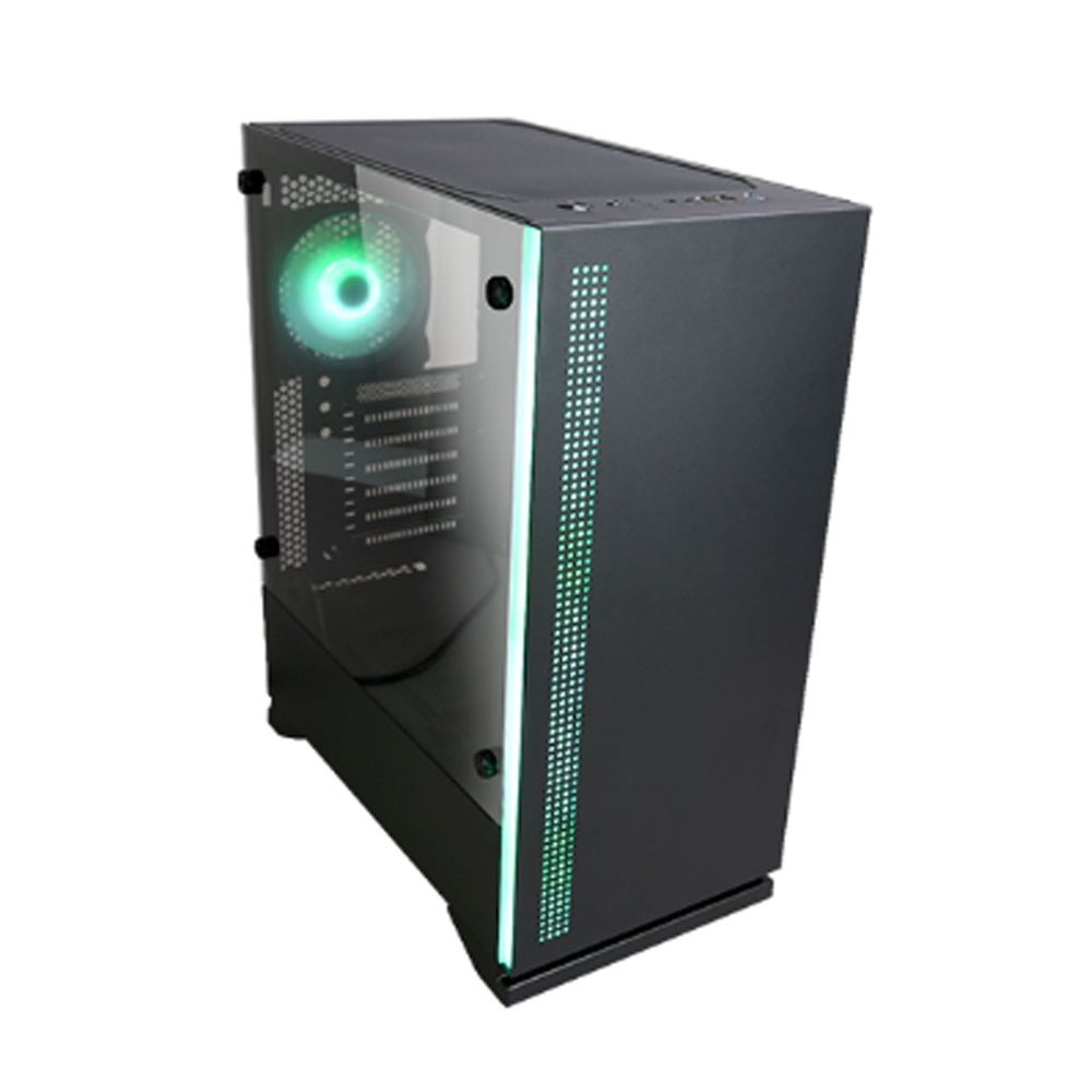 Zalman S5 fekete (táp nélküli) ablakos ATX ház (Újszerű)