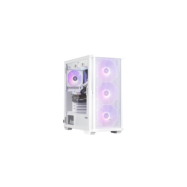 Zalman Z10 PLUS fehér (táp nélküli) ablakos mATX ház