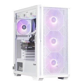 Zalman Z10 PLUS fehér (táp nélküli) ablakos mATX ház