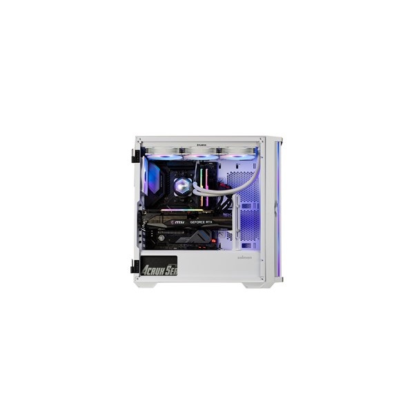Zalman Z10 PLUS fehér (táp nélküli) ablakos mATX ház
