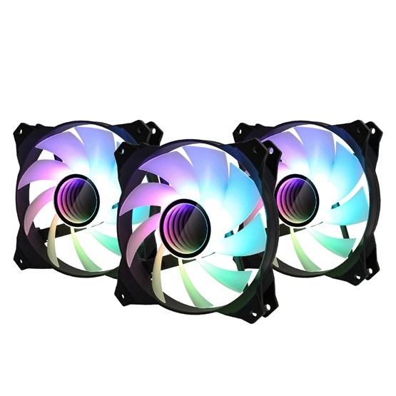 Zalman ZM-IF120 Milky White Addressable RGB ház hűtőventilátor + kontroller