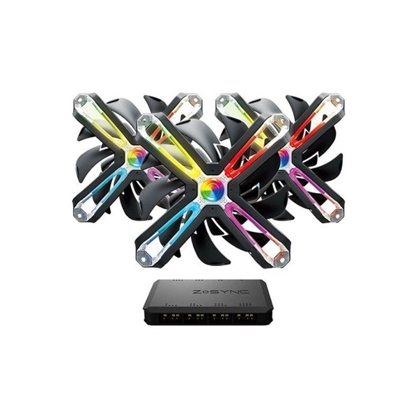 Zalman ZM-SF120 RGB SYNC 120mm 3db-os ház hűtőventilátor