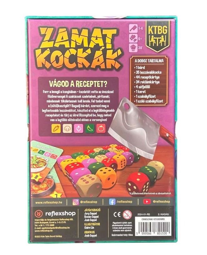 Zamatkockák társasjáték