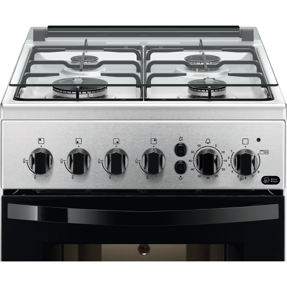 Zanussi ZCG512K1XA inox, szabadonálló, gáz, főzőzóna: 4, sütő:55L, grill, tűzhely