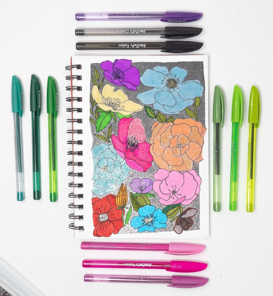 Zebra Doodlerz Glitter 10db-os zseléstoll készlet