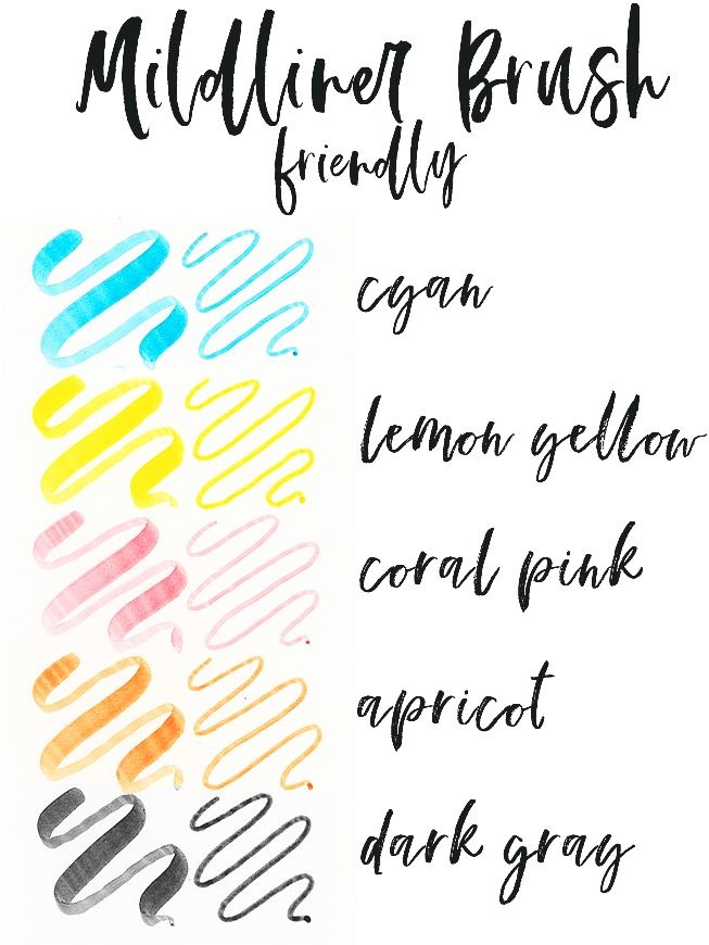 Zebra Mildliner Brush Friendly 5db-os kettős végű ecset marker