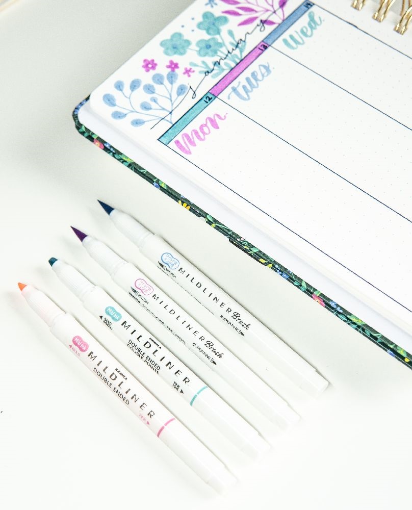 Zebra Mildliner Brush Refresh 5db-os kettős végű ecset marker