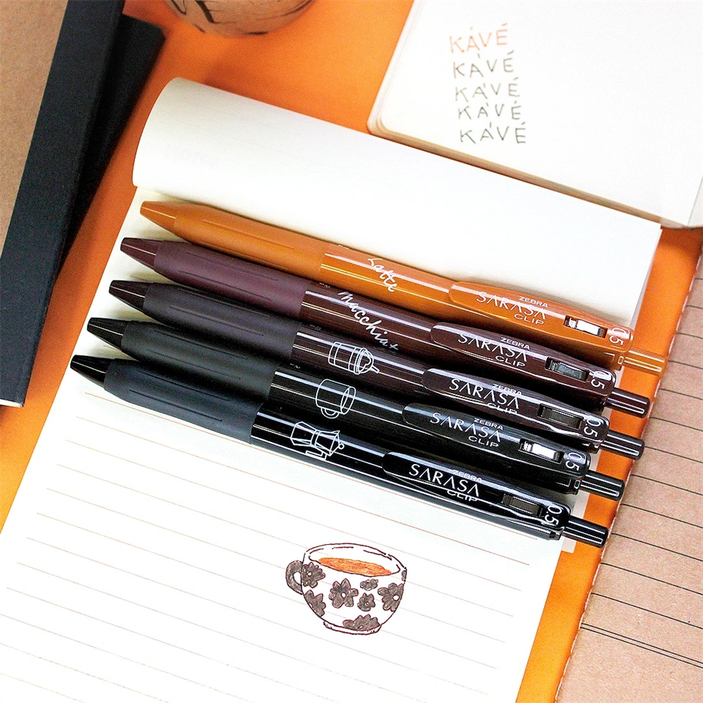 Zebra Sarasa Clip 0,5 Study with Coffee 5 db zselés toll készlet