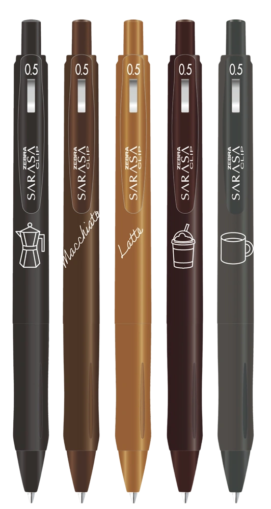 Zebra Sarasa Clip 0,5 Study with Coffee 5 db zselés toll készlet