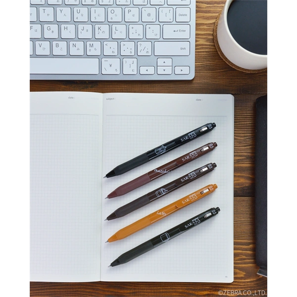 Zebra Sarasa Clip 0,5 Study with Coffee 5 db zselés toll készlet