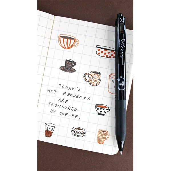 Zebra Sarasa Clip 0,5 Study with Coffee 5 db zselés toll készlet