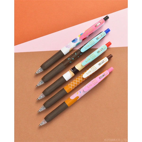 Zebra Sarasa Clip 0,7 Ice Cream 5 db zselés toll készlet