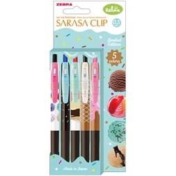 Zebra Sarasa Clip 0,7 Ice Cream 5 db zselés toll készlet