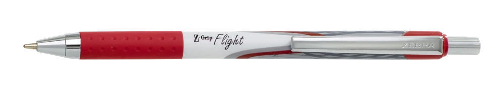 Zebra Z-Grip Flight 1,2 piros-fehér testű piros golyóstoll