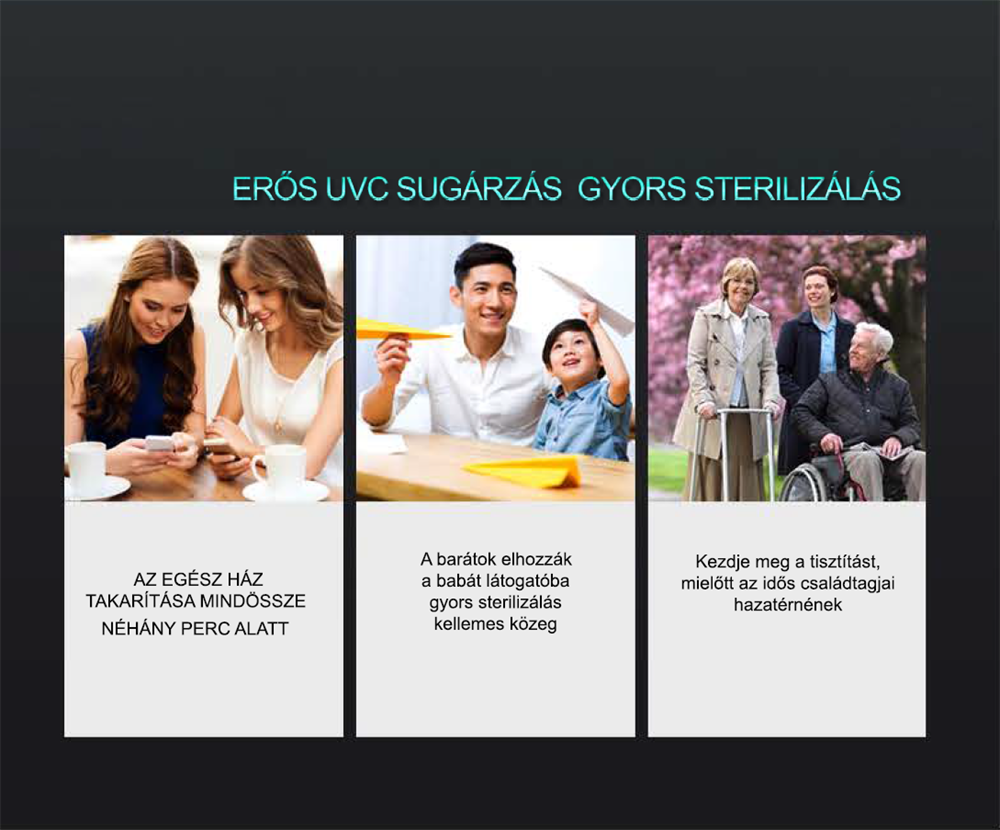 Zinas ZN-UVL07 UV/UV+ózongenerátoros fertőtlenítő lámpa